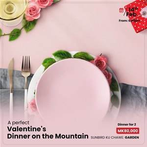 A perfect Valentine's Dinner on the Mountain